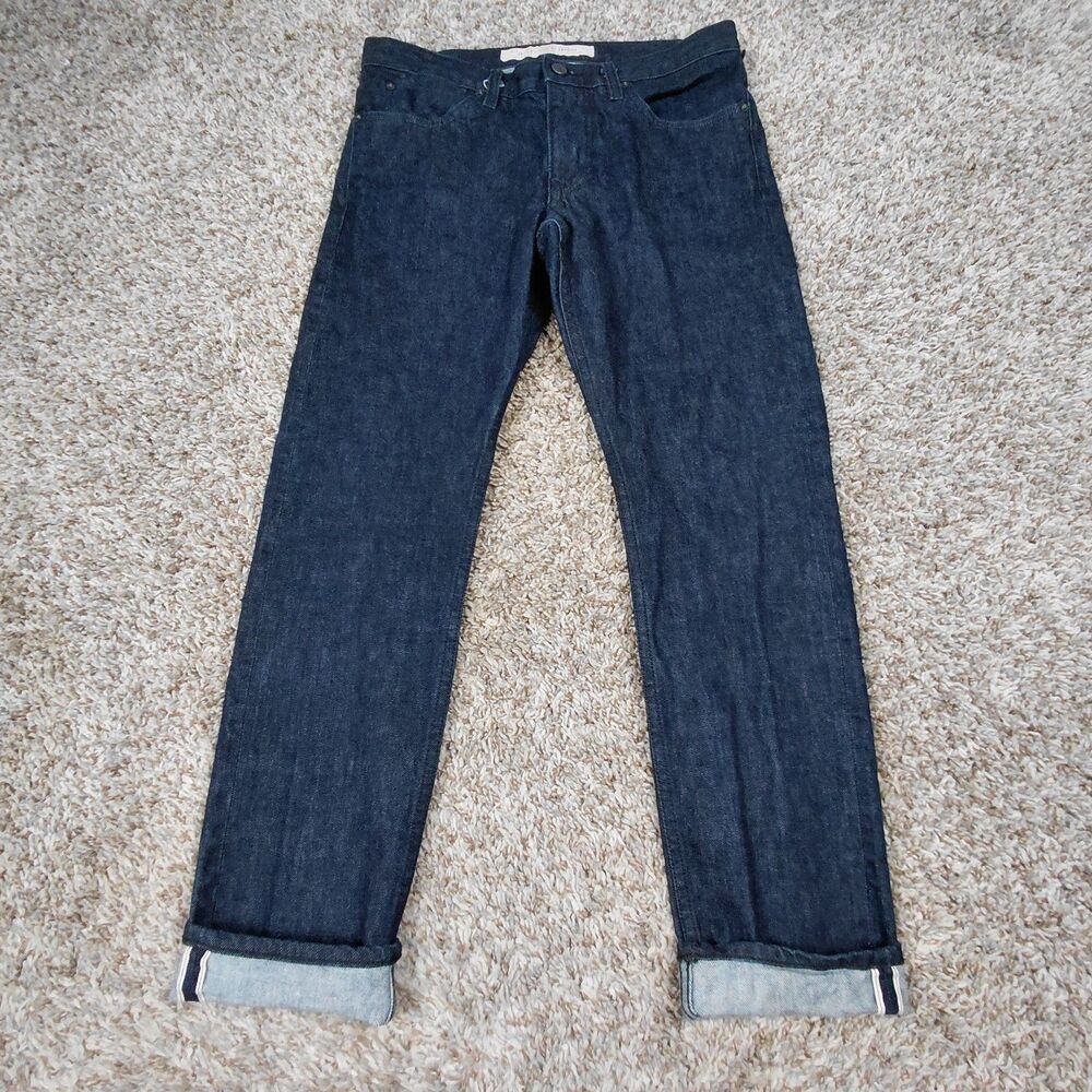 Williamsburg Garment Co Selvedge Jeans Mens 33x30 Denim Hope Street Slim Tapered